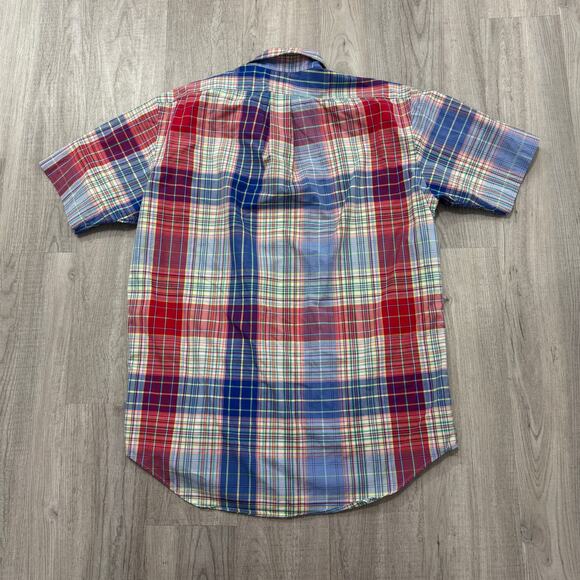 Vintage Polo Ralph Lauren Short Sleeve Button Shirt Men's Medium Classic Fit 90s - Picture 5 of 6